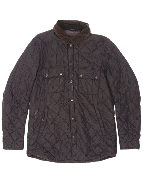 Barbour Chaqueta acolchada para hombre UK 38 Mediana Azul marino Poliamida