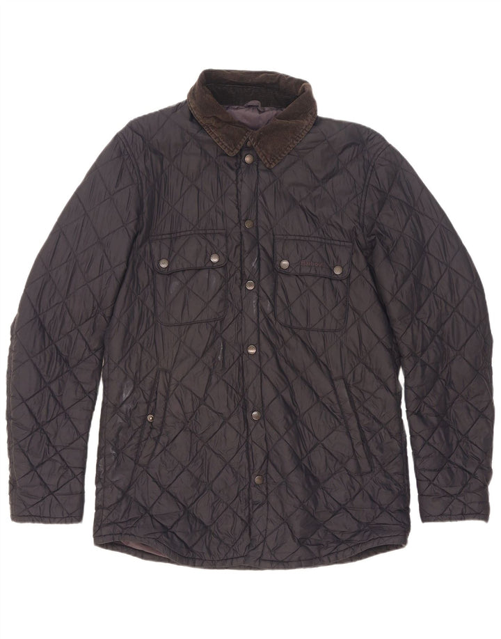 Barbour Chaqueta acolchada para hombre UK 38 Mediana Azul marino Poliamida