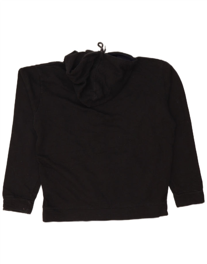 CHAMPION Sudadera con capucha gráfica para hombre Jersey grande de algodón negro