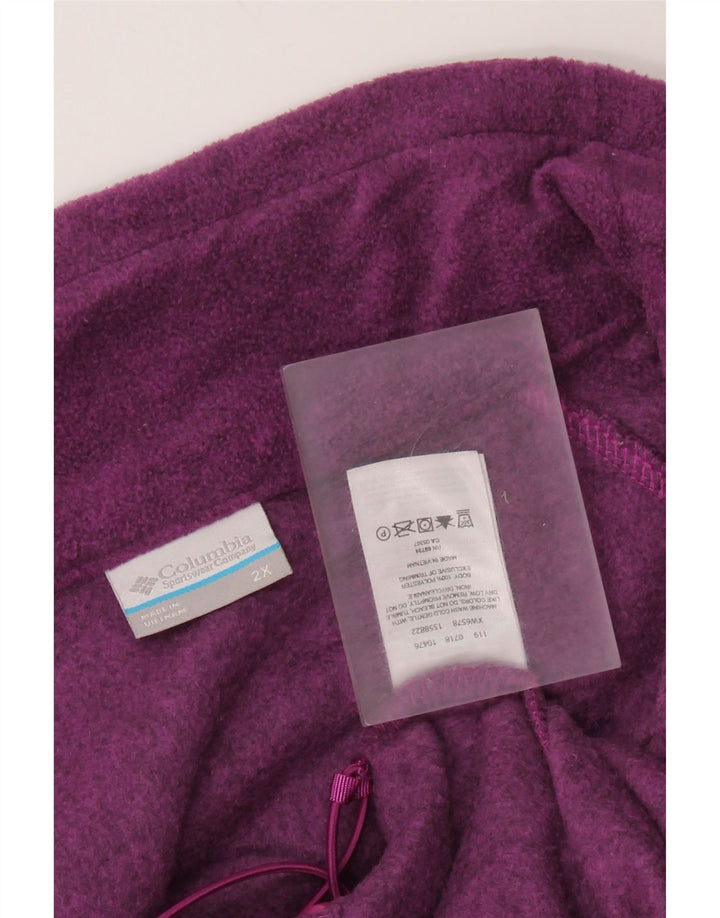 Chaqueta polar COLUMBIA para mujer ES 39 2XL Poliéster morado