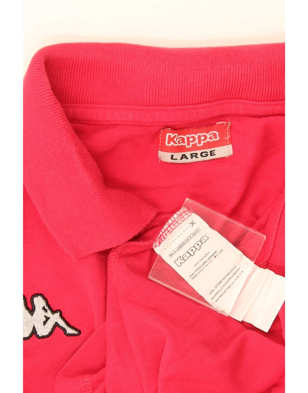 Polo Kappa Hombre Grande Rosa Algodón