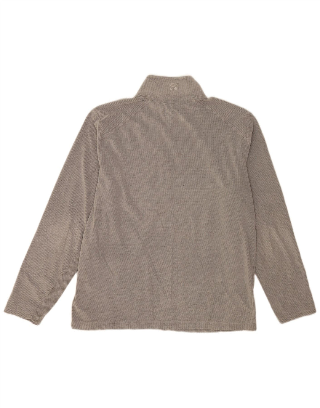 Rohan - Jersey de forro polar con cuello y cremallera para hombre, poliéster gris grande