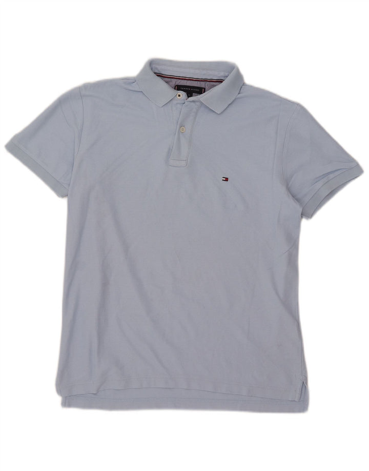 Polo Tommy Hilfiger de corte regular para hombre de algodón azul medio