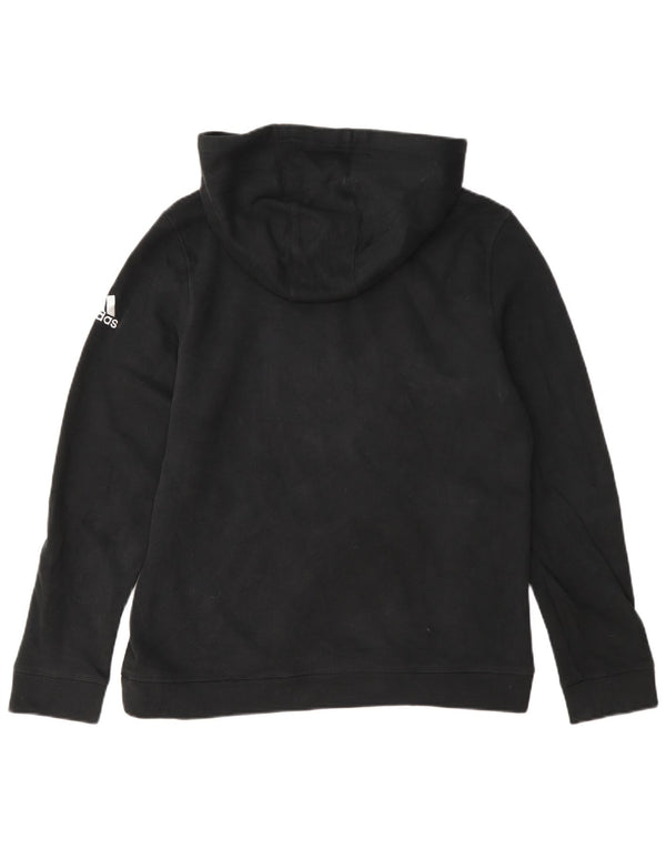 Adidas Mujer Miami Hurricanes Graphic Sudadera con capucha Jumper Reino Unido 12/14 Mediano Negro