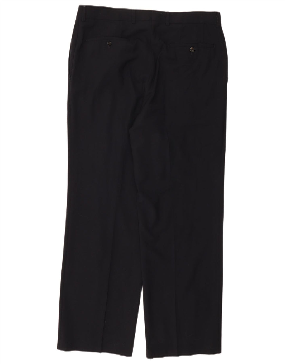 Pantalón de traje recto para mujer HUGO BOSS W34 L31 Lana virgen azul marino