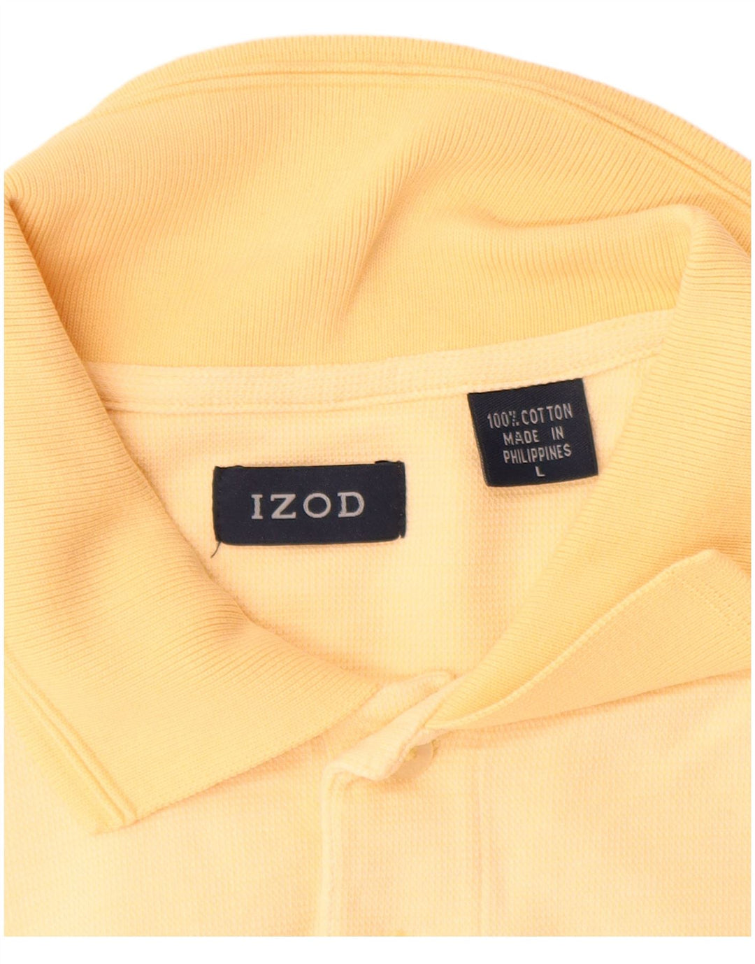 Izod Polo Hombre Grande Amarillo Algodón