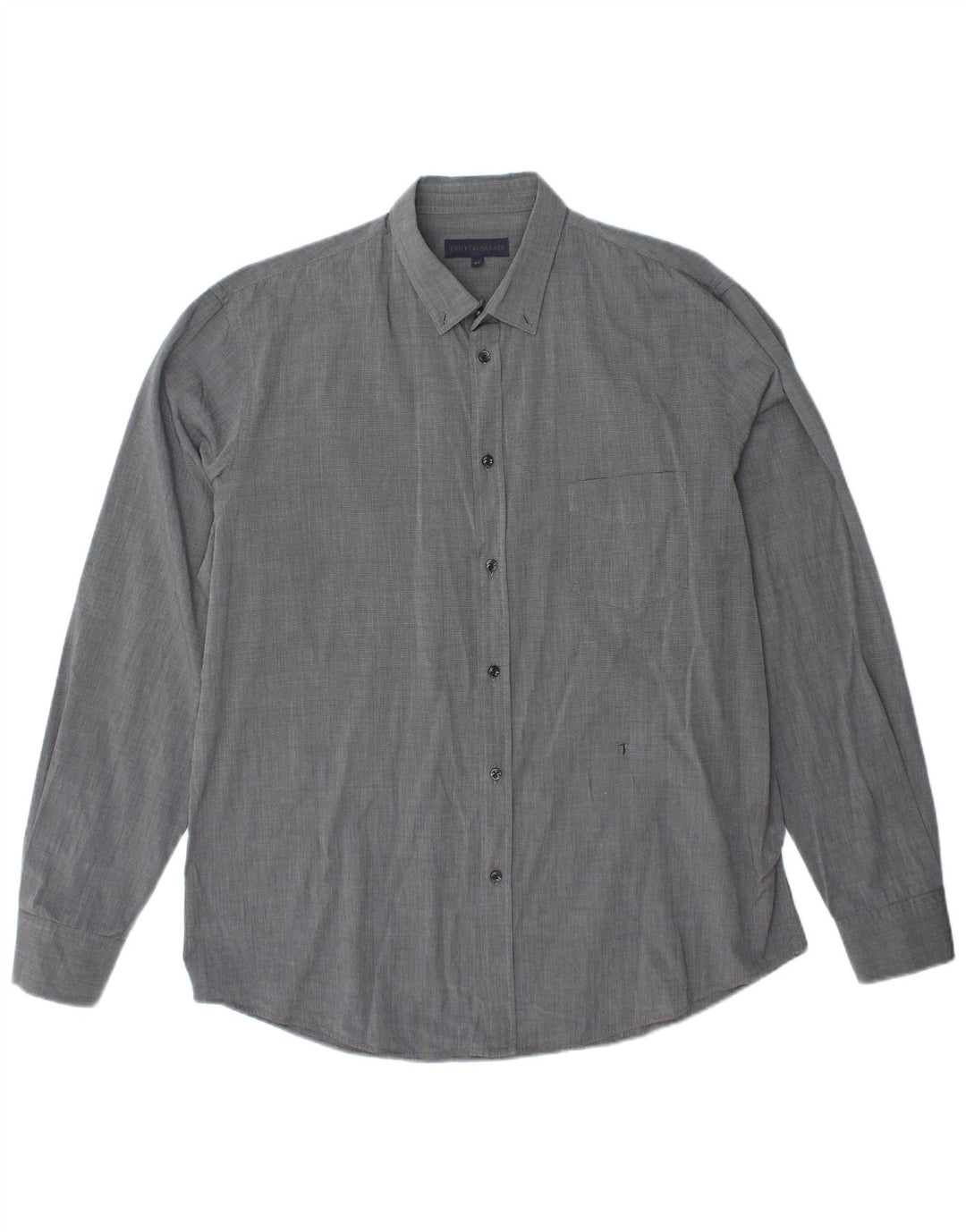 Camisa TRUSSARDI para hombre talla 43 grande gris a rayas