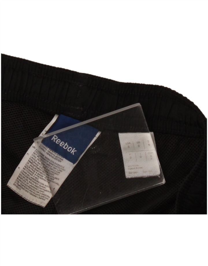 Reebok Hombre Pantalones De Chándal Joggers Small Negro Colorblock Poliéster