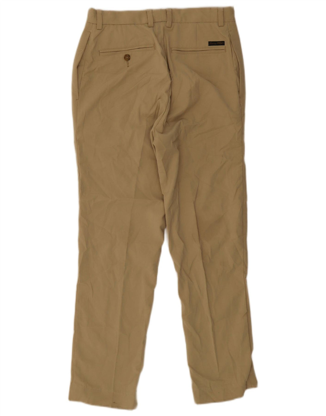 Tommy Hilfiger Pantalones chinos ajustados para hombre W32 L30 Poliéster beige