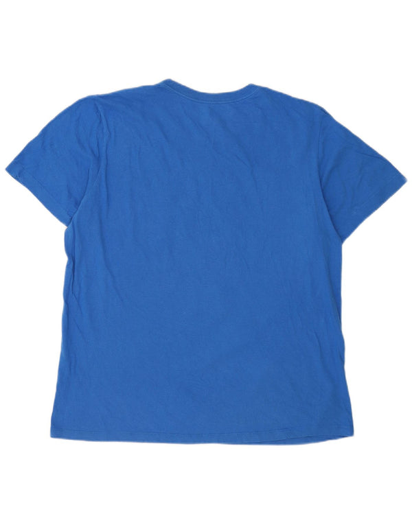 Nike Mens Graphic T-Shirt Top Large Blue Cotton