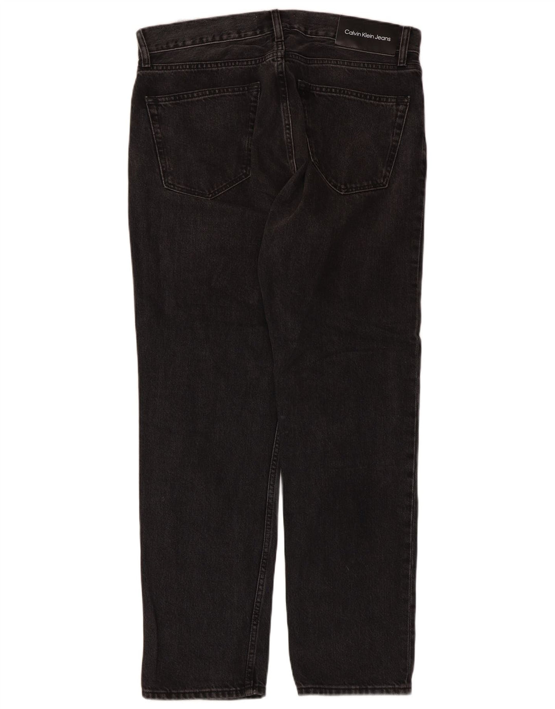 Calvin Klein Jeans rectos para hombre W32 L30 Algodón negro
