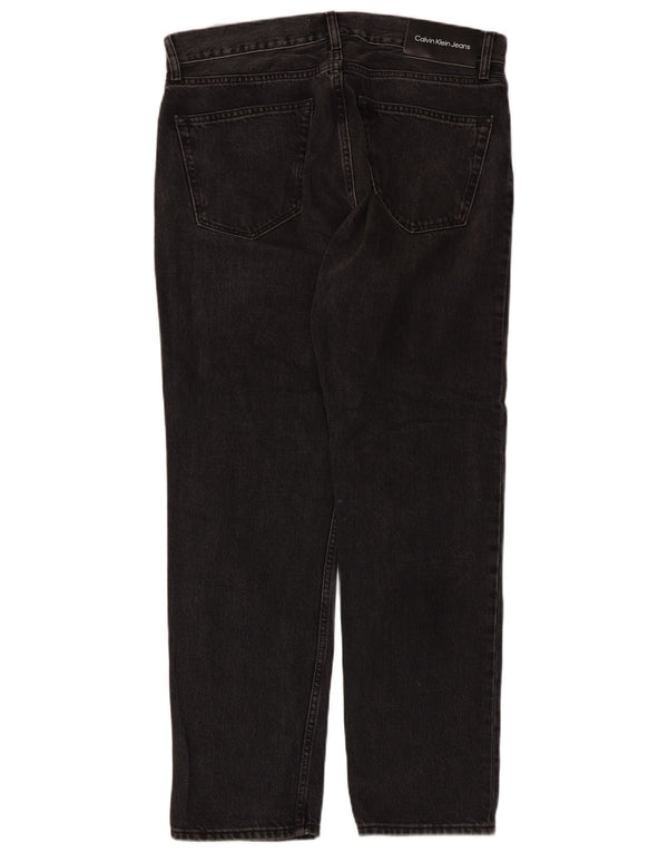 Calvin Klein Jeans rectos para hombre W32 L30 Algodón negro