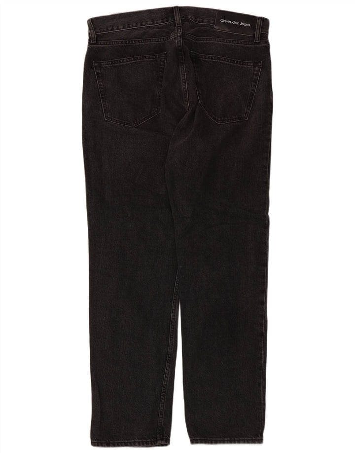 Calvin Klein Jeans rectos para hombre W32 L30 Algodón negro