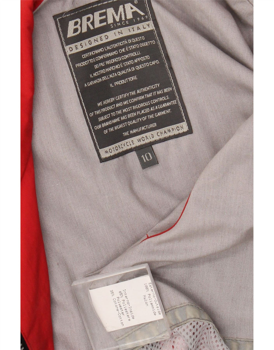 Brema Chaleco utilitario para mujer UK 10 Small Red Polyamide