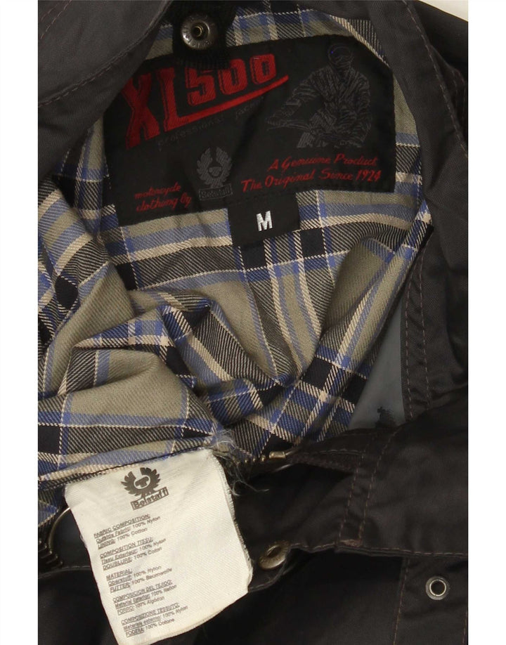 Belstaff Chaqueta Racer para hombre UK 38 Medium Black Nylon