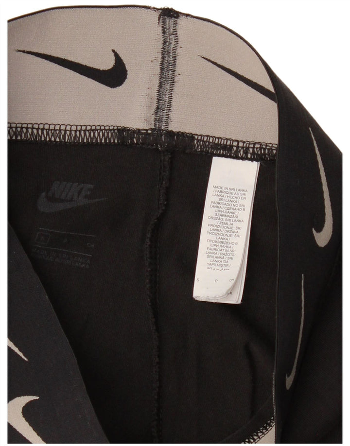 Nike Leggings gráficos para mujer UK 10 Small Algodón negro