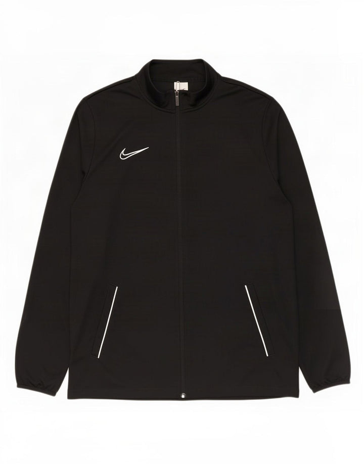 Nike Hombre Dri Fit Chándal Top Chaqueta XL Poliéster Negro