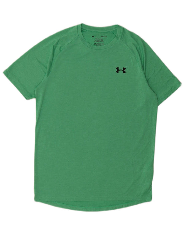 Under Armour Camiseta holgada para hombre Top Small Verde Poliéster