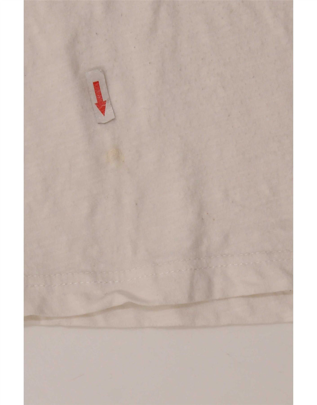 Tommy Hilfiger Camiseta gráfica para hombre Top Medium White Cotton