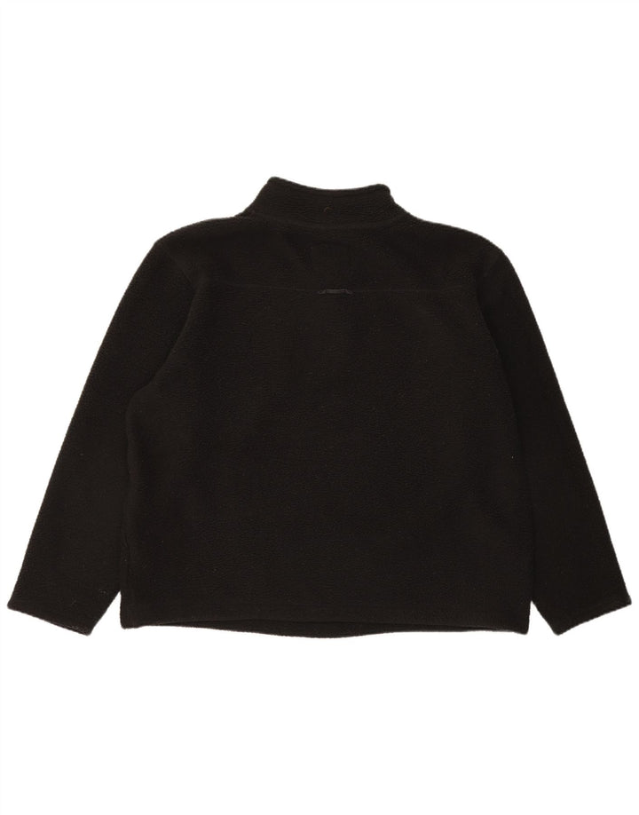 Weird Fish Jersey de Forro Polar con Cuello y Botones para Hombre XL Poliéster Negro