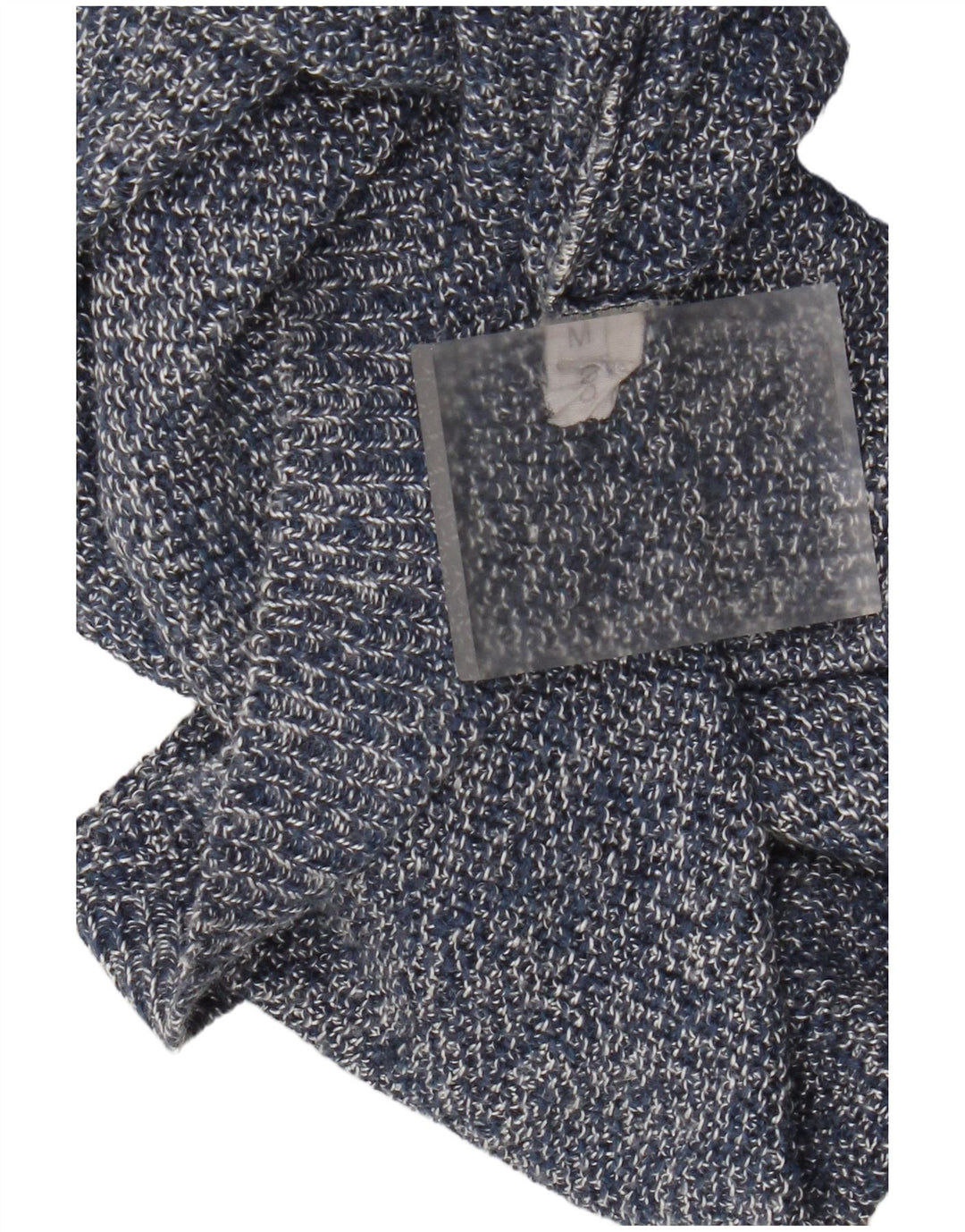Vintage mujeres de gran tamaño chaleco de gran tamaño camiseta sin mangas Reino Unido 14 azul medio moteado