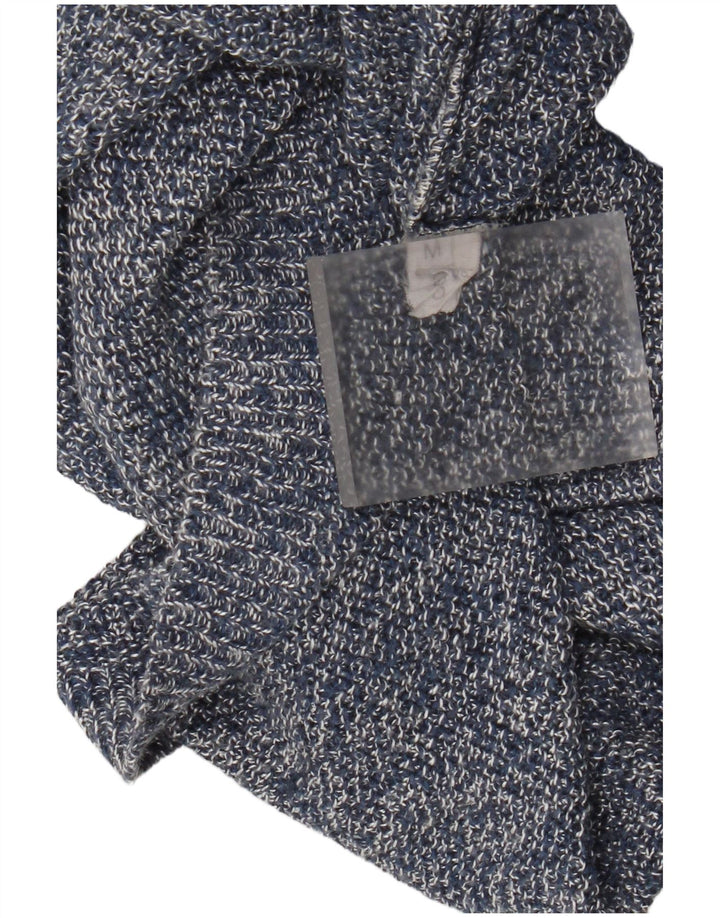 Vintage mujeres de gran tamaño chaleco de gran tamaño camiseta sin mangas Reino Unido 14 azul medio moteado