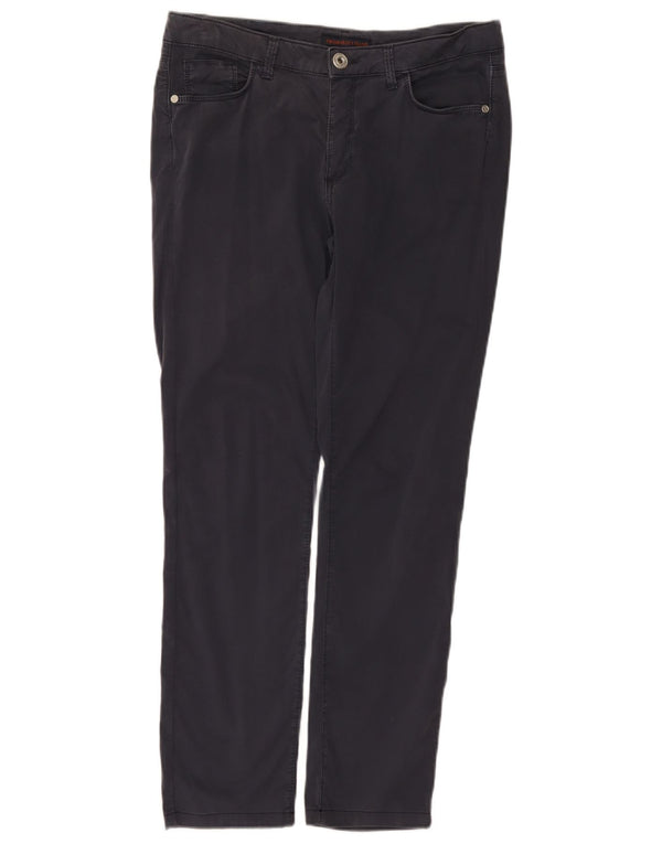 Pantalones Trussardi Mujer Slim Casual W30 L28 Algodón Azul Marino