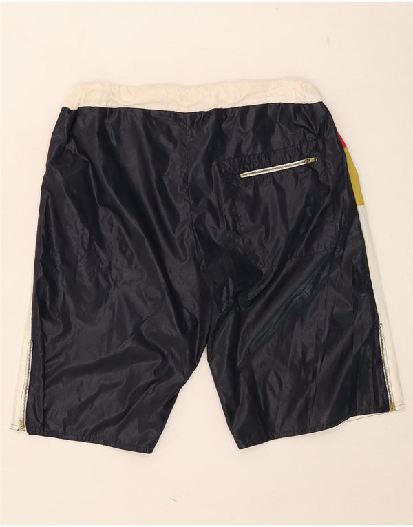 Bañador vintage para hombre IT 52 Nylon color block grande multicolor