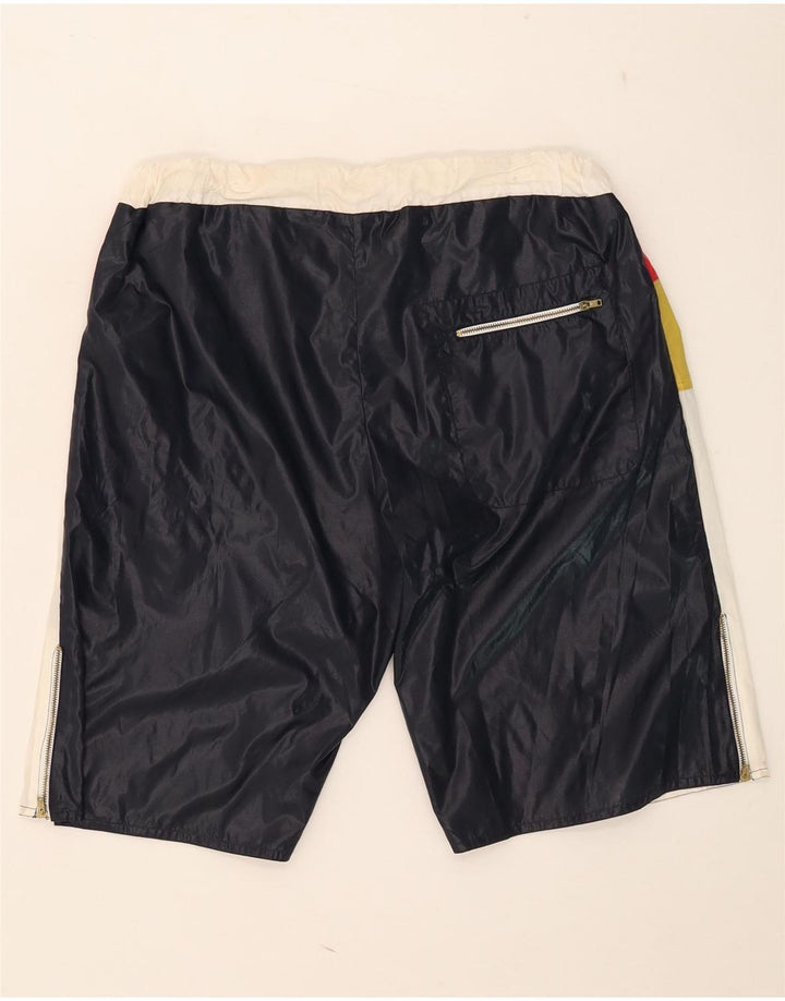 Bañador vintage para hombre IT 52 Nylon color block grande multicolor
