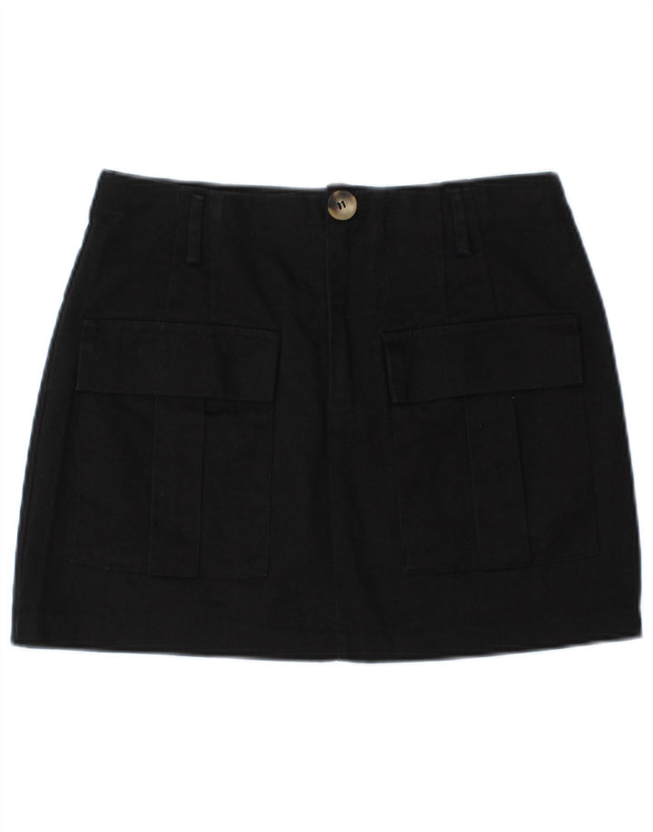 Zara Mujer Mini Falda Cargo Mediana W28 Azul Marino