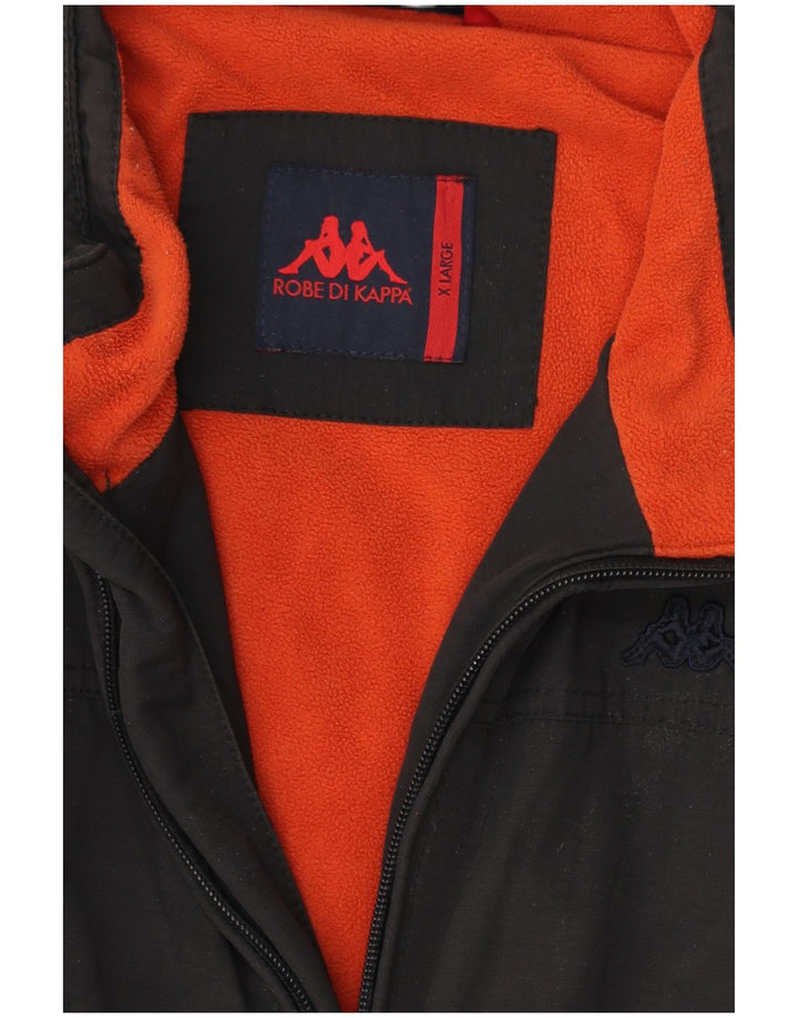 KAPPA Mens Bomber Jacket UK 42 XL Black