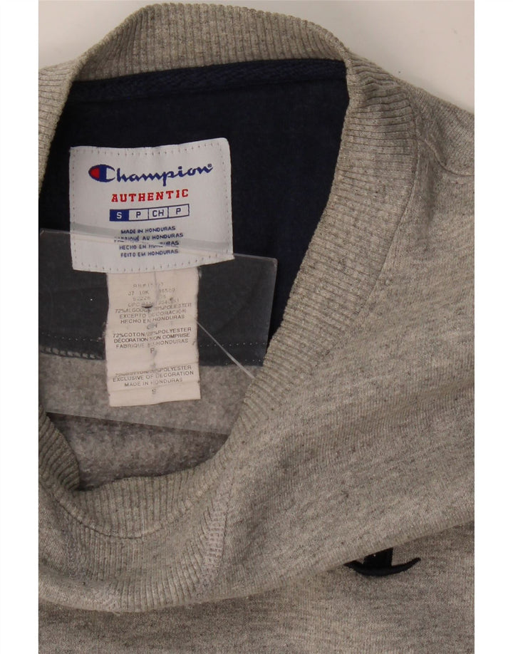 CHAMPION Sudadera para hombre Jumper Small Gris Algodón