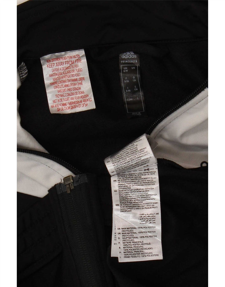 Adidas - Chaqueta de chándal para niño, 8-9 años, color negro, poliéster