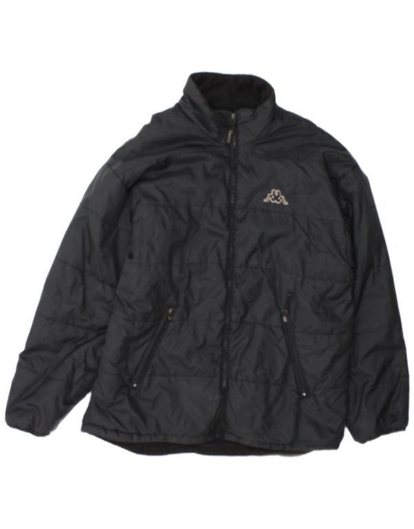 Kappa - Chaqueta acolchada para hombre, talla 40, color negro