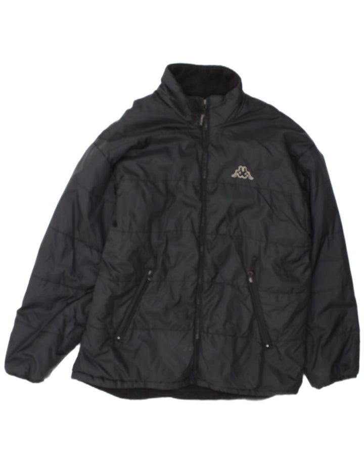 Kappa - Chaqueta acolchada para hombre, talla 40, color negro