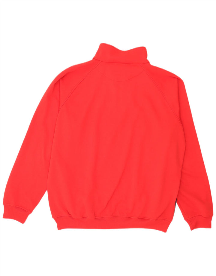 Kappa Hombre Chándal Top Chaqueta 2XL Rojo Colorblock Poliéster