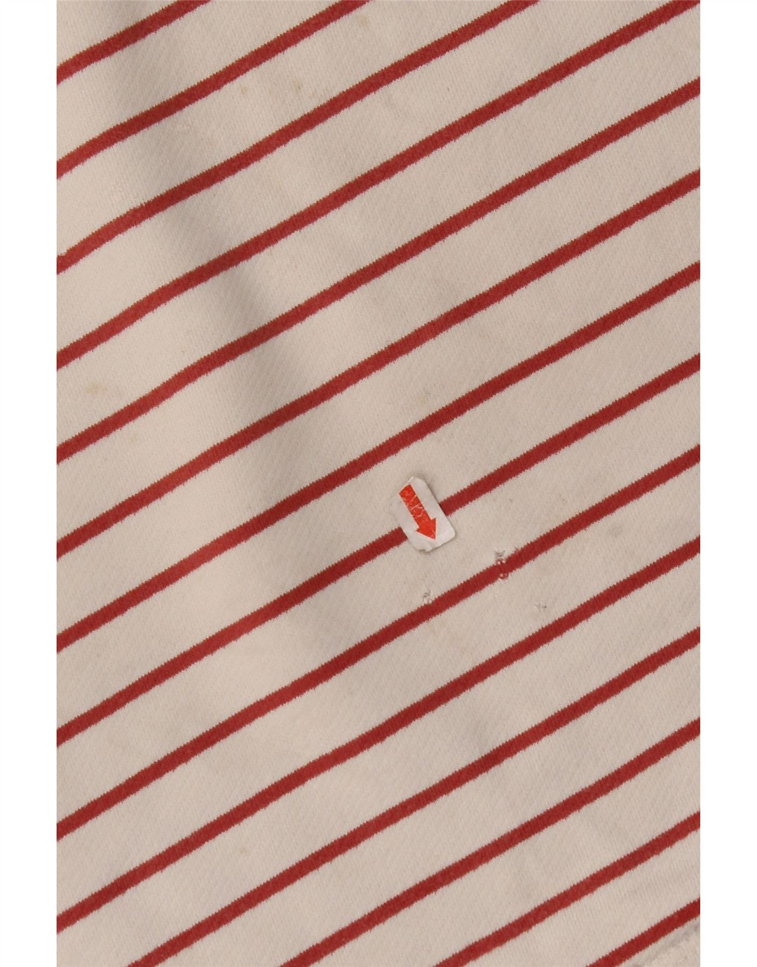 FAT FACE Top para Mujer Manga Larga UK 8 Pequeño Algodón a Rayas Blanco Roto