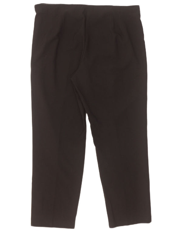 Marks & Spencer Pantalones Casuales Rectos para Mujer UK 18 XL W38 L28 Negro