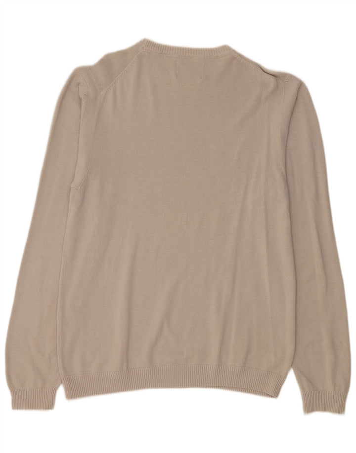 Guess Suéter tipo jersey con cuello barco para mujer Reino Unido 44 Gris grande