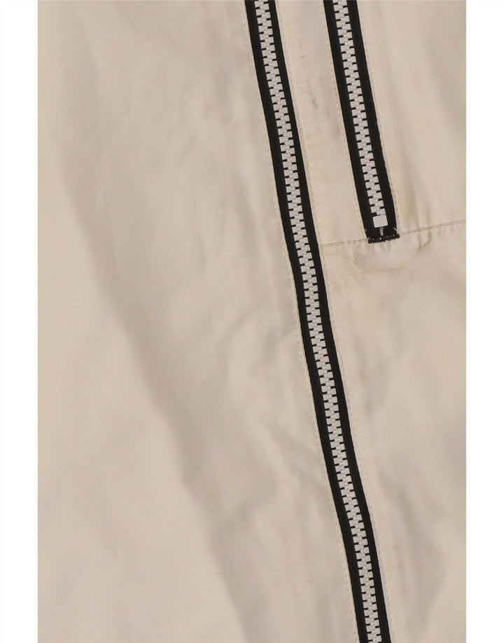 Helly Hansen Chubasquero con capucha para mujer UK 46 Grande Poliéster blanco