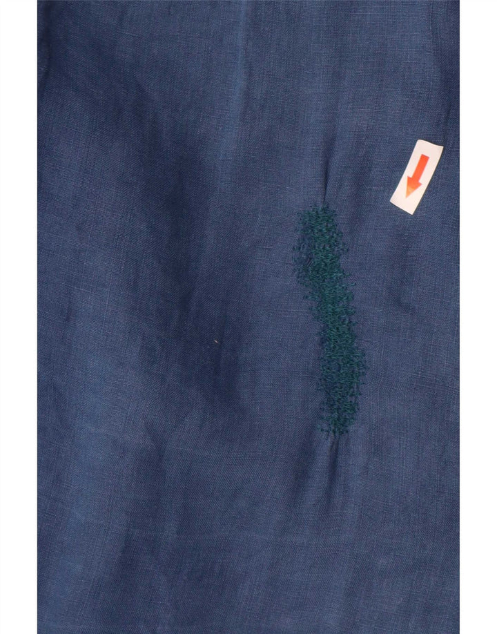 Camisa Ralph Lauren Hombre Pequeña Lino Azul Marino