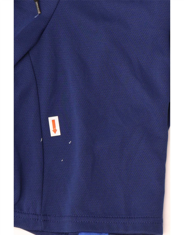 Pantalones cortos deportivos Nike Dri Fit para hombre Poliéster color block azul marino mediano