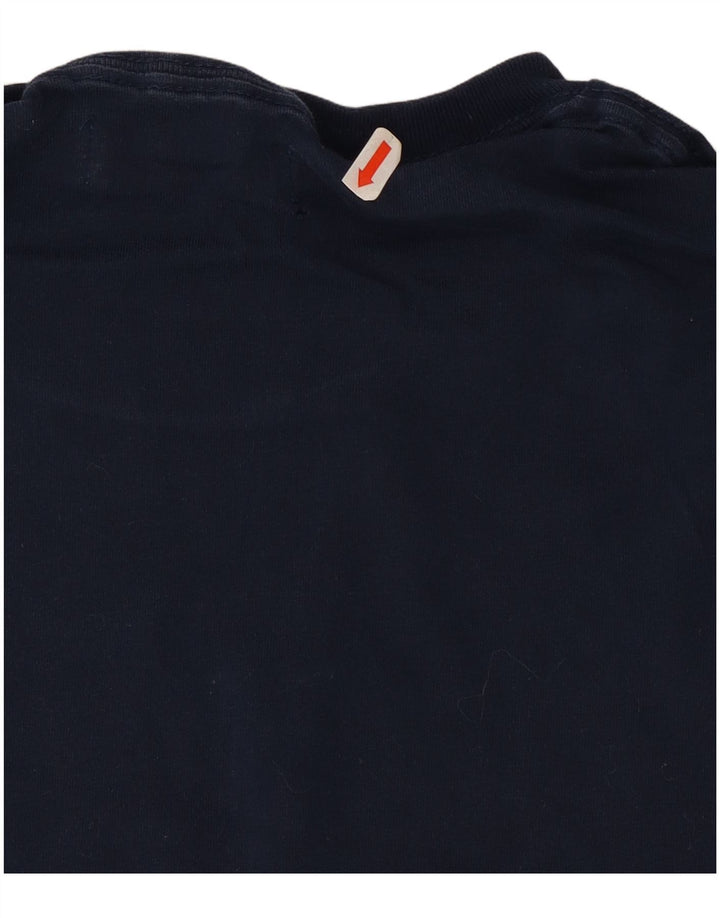 Camiseta Adidas Hombre Top Medium Azul Marino Rayas Algodón
