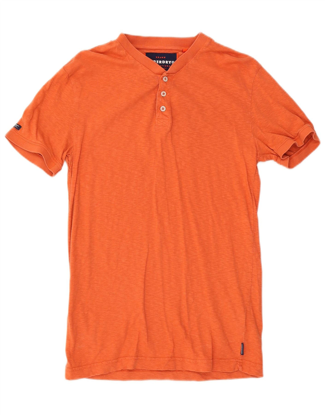 Superdry Camiseta para hombre Top Medium Orange Cotton
