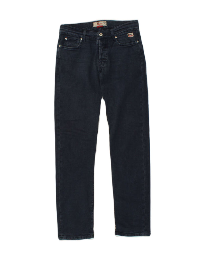 HOGER'S Womens Slim Jeans W31 L32 Navy Blue Cotton | Vintage Hoger's | Thrift | Second-Hand Hoger's | Used Clothing | Messina Hembry 