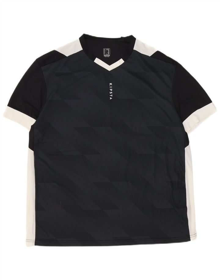 Decathlon - Camiseta gráfica para hombre, talla 2XL, color negro