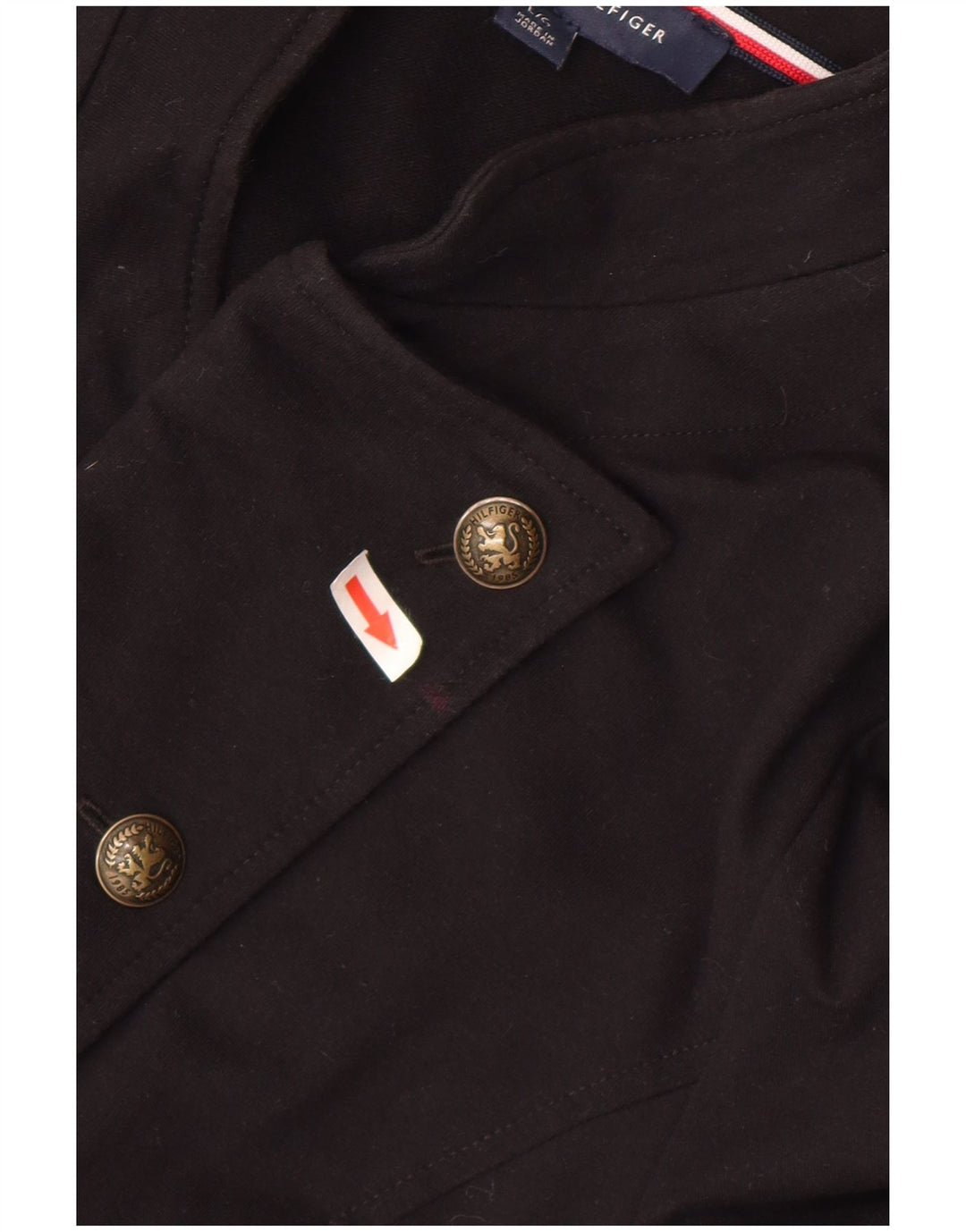 Tommy Hilfiger Cárdigan para mujer UK 46 Grande Algodón negro