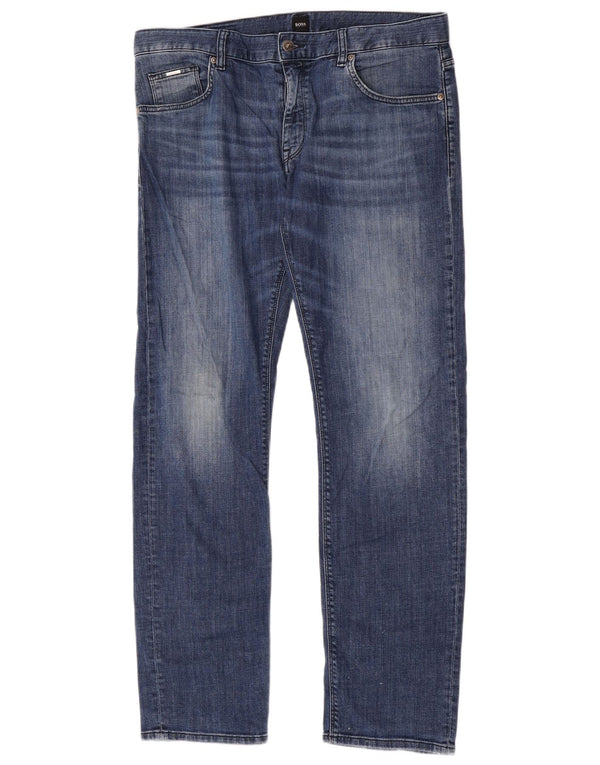 Vaqueros Hugo Boss Hombre Stretch Slim W34 L32 Algodón Azul