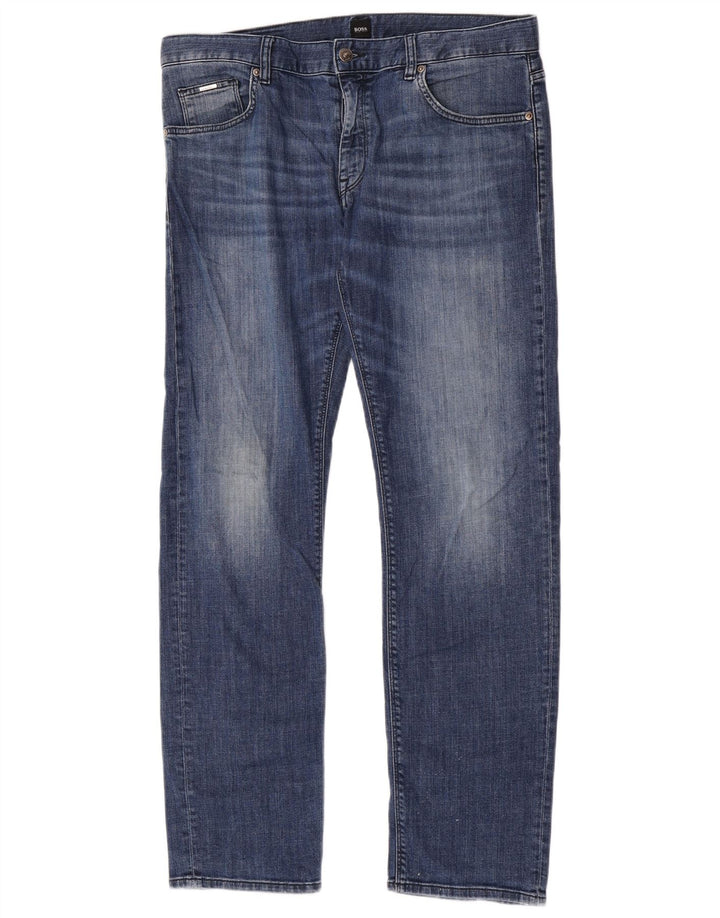 Vaqueros Hugo Boss Hombre Stretch Slim W34 L32 Algodón Azul