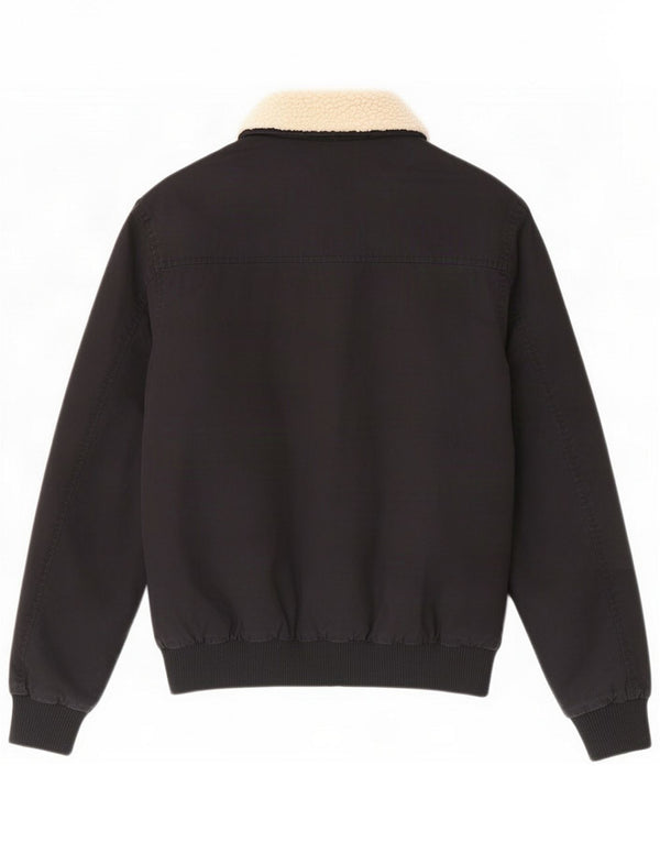 French Connection Chaqueta Bomber para Hombre UK 36 Small Algodón Negro